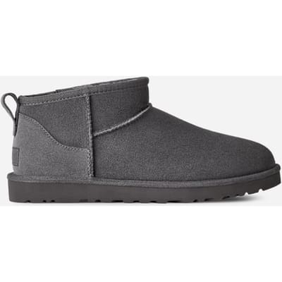 UGG® Classic Ultra Mini for Men in Grey, Size 9, Shearling/Polyester/Wool