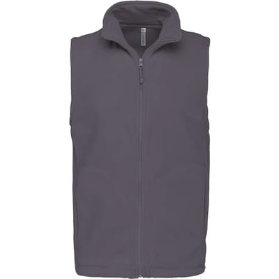 Fleecebodywarmer 'Luca' merk Kariban maat S Convoy Grijs