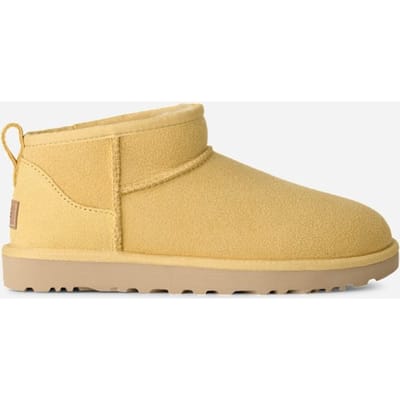 UGG® Classic Ultra Mini voor dames  in Muted Mustard, Maat 36, Dubbelzijdig