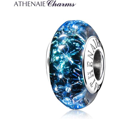 Athenaie Blauwe Sterrenhemel Koperen Kern Authentiek Italiaans Murano Glas Kralen Bedel Voor Vrouwen Doe-het-zelf Bedel Sieraden CHINA blue