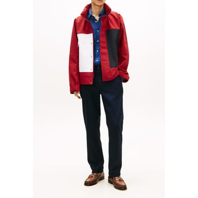 Tommy Hilfiger Gore-tex Colorblock Regatta Red Größe: M | Trench Coats Outlet | Herren | Rot