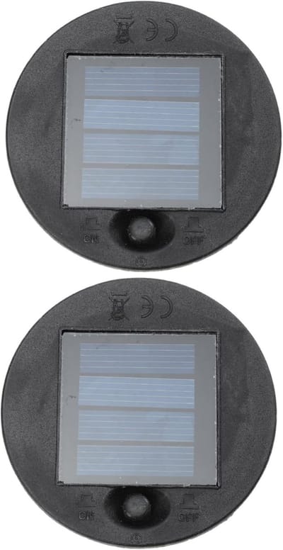 Vervangingsdoos Voor Lampen - Accubakken Zonnepaneel - Buitenverlichting Reparatie - Stevig Ontwerp - 7 x 7 x 3 cm - Zwart