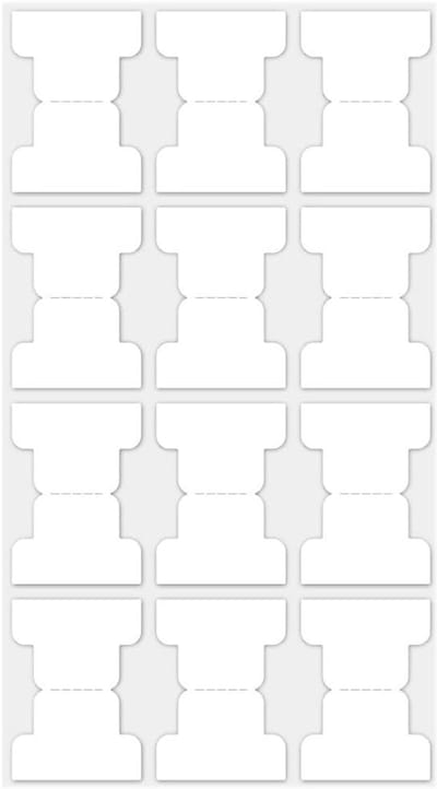 Zelfklevende Tabs - Markeer Stickers - Pagina's Organiseren - Scheurvast & Hersluitbaar - 3.5 x 2.5 cm - Wit
