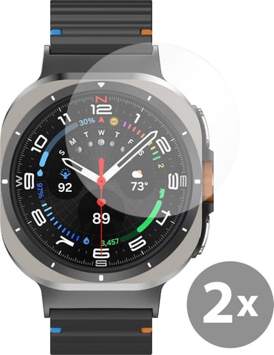 Just in Case screenprotector geschikt voor Samsung Galaxy Watch Ultra (2025) - 2 stuks - Gehard Glas