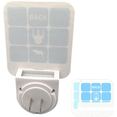 Pièges à mouches des fruits pour l'intérieur Lampe anti-moustiques collante à brancher Attrape-insectes pour mouches, papillons de nuit, US Plug blanc