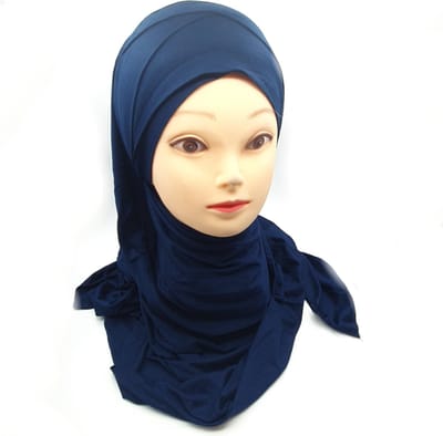 Mooie blauwe hoofddoek, instant hijab, hijab, scarf.