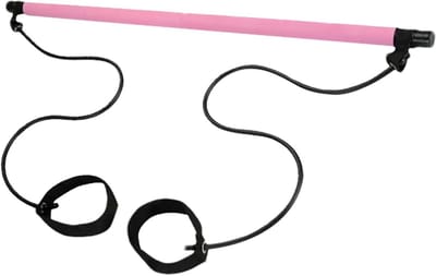 Pilates Bar Set - Fitness Bar Elastiek - Thuistraining Vormgeven - Lichtgewicht Draagbaar Ontwerp