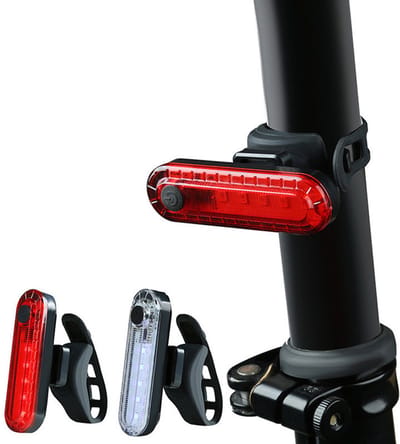 Fietsachterlicht, USB-opladen voor buitenfietsen, COB-led met hoge helderheid, veiligheidswaarschuwingslicht, fietsaccessoire
