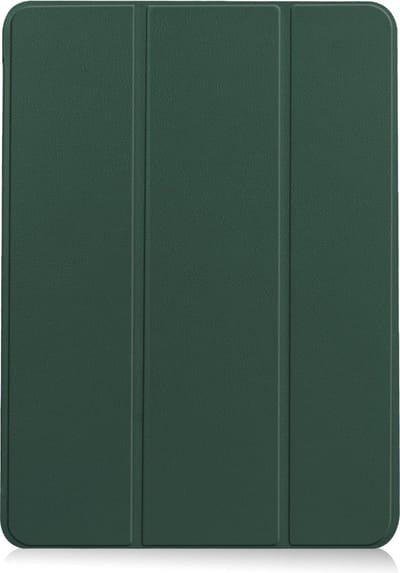 Hoesje - Geschikt voor Apple iPad Air 6 (2024) - 13 inch - 6e Generatie - M2 - Dun & Stevig - Trifold Bookcase - Hard Cover Case - Met Uitsparing Geschikt voor Apple Pencil - Hardcover Book - Tablet Hoes - Donkergroen
