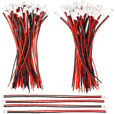30 Pairs JST XH 2.54mm 2 Pin Male en Female Verbinding Kabels 10cm voor Elektronische Projecten en DIY Toepassingen