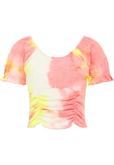 Mymo T-shirt Dames Oranje Veelkleurig