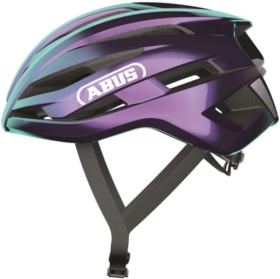 Fietshelm ABUS STORMCHASER ACE flip flop purple M - 54-58 cm - paars - Geschikt voor gebruik op racefietsen - gravelbikes - 220 g
