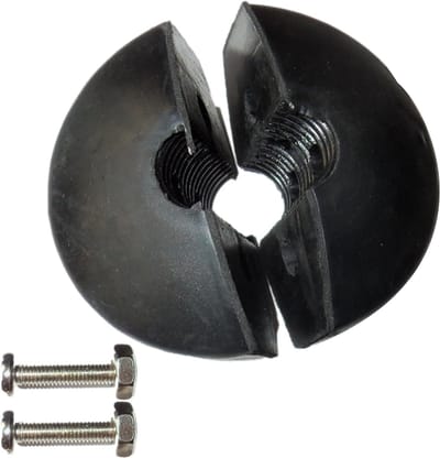 Slangspoel Stopper - Slangbumper Rubber - Veiligheid Verhogend - Verstelbare Pad - 1 Stuk - Zwart