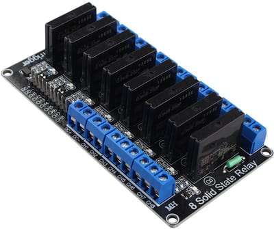 Zeynomax - Solid State Relay Module - 8-Kanaals - Laag Niveau Trigger - 5V - Arduino - 2A - Geschikt voor Elektronica - Model met 8 Kanalen