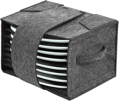 Ruimtebesparende Bordenstandaard voor 8 Borden, Organizer voor Bordaccessoires, Ideaal voor Kamperen en Picknicken, Opberging voor RV en Motorhome