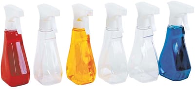 Colorations spray fles speelgoed transparant 350 ml set van 6.