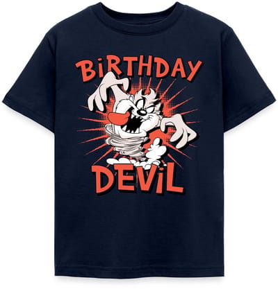 Looney Tunes Verjaardag Duivel Taz T-Shirt Kinderen