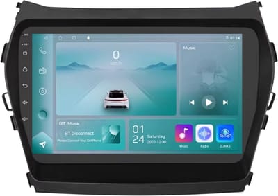 Autoradio met bluetooth - Carplay - Voor Hyundai ix45 Santa Fe (2013-2017) - Geschikt voor Apple en Android - Stereo - Navigatie - Navigatiesysteem auto - 1GB 32GB