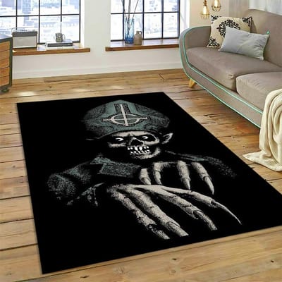 Nieuwe Stijl Ghost B.C. Band Papa Emeritus Rock Donkere Vloerkleed Tapijt voor Woonkamer Slaapkamer Huisdecoratie, Antislip voor Bank Deurmat 40x60cm( 15x23in )