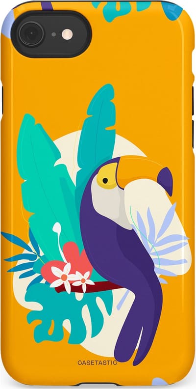 Casetastic Hoesje Geschikt voor Apple iPhone 7/8/SE - Stijlvolle Beschermende Duo-layer Case - Toeceaan