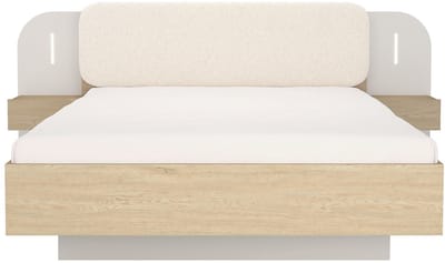 Vente-unique Bedframe hout beige 160 x 200 cm