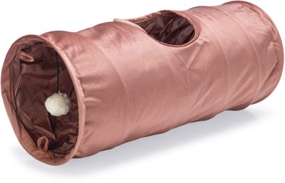 Designed by Lotte Kattentunnel Cylla - Kattenspeelgoed - Roze - 65x25x25 cm