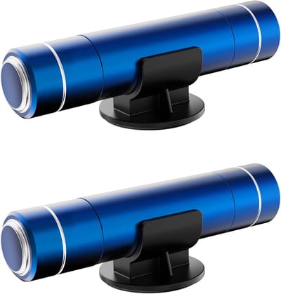 Raambreker - 2-pack autoveiligheidshamer noodhulpmiddel - Auto-ruitenbreker van één seconde - Gordelsnijder - Autoglasbreker - Levensreddend noodhulpmiddel - Blauw