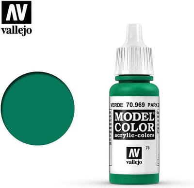 Vallejo Hobbyverf Acrylverf - 70969 Model Color Park Green Flat - Acryl Verf flesje - 17 ml