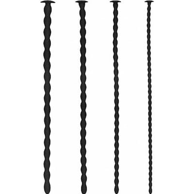 Silicone Spiral Screw Plug Set - Advanced - Zwart