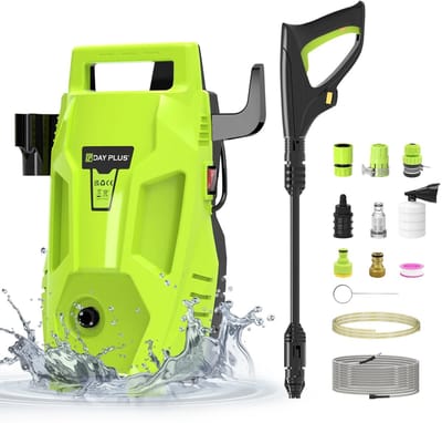 Cventrix Hogedrukreiniger - Hogedrukspuit - Multifunctionele Drukspuit - 2200 W – 180 Bar – 3-in-1 Verstelbaar Mondstuk - Voor Auto, Patio & Tuin