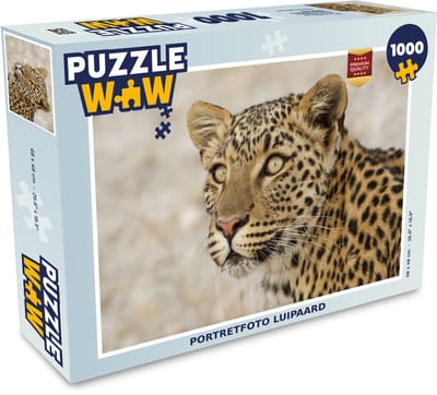 Puzzel Luipaard - Macro - Bruin - Legpuzzel - Puzzel 1000 stukjes volwassenen