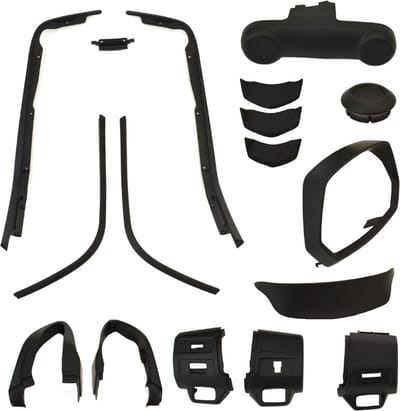 Sierlijst set compleet Power1 voor Vespa Sprint mat zwart (Vanaf 2018)
