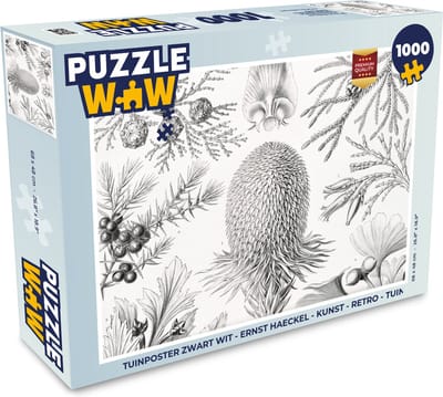 Puzzel Coniferen - Ernst Haeckel - Kunst - Retro - Illustratie - Natuur - Legpuzzel - Puzzel 1000 stukjes volwassenen