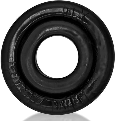Oxballs - Rimz Big Softlips - Siliconen/TPR Cockring - Zwart