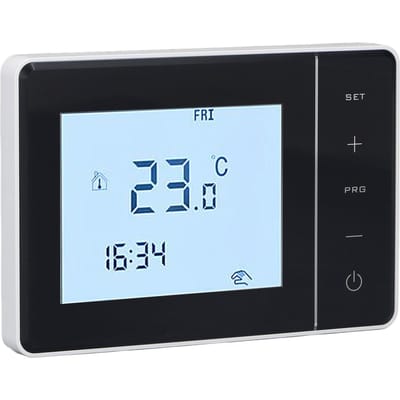 Thermostat NTC2.5m Programmable Contrôleur de Température pour Système de Chauffage Électrique AC100?230V white