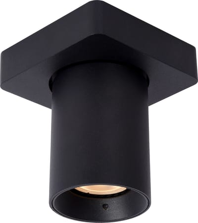 Lucide NIGEL - Plafondspot (Plafondlamp) - LED Dim to warm - GU10 - 1x5W 2200K/3000K - Zwart