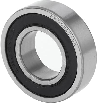 MK Stoer -Diepe Groef Kogellagers P0 - Kogellagers - Gesmeerde Lagers - Dubbele Rubber Afdichting - Zwart Zilveren Toon - Scooter Skateboard Wiel - Geschikt voor 60/22DDU - 22x44x12mm