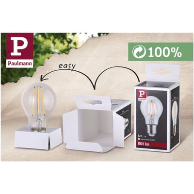 Filament 230 V LED-gloeilamp E27 806lm 7,5W 6500K dimbaar Mat