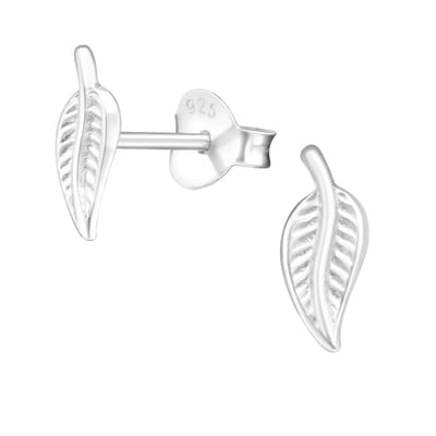 Aramat Jewels | Oorbellen | Zilveren Blaadje Oorbellen – 9x4mm | | | |4mm | Zilver | Kinderen, Volwassenen | Verkleurd niet