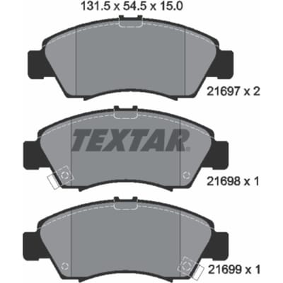 Remblokset TEXTAR 2169701, voor