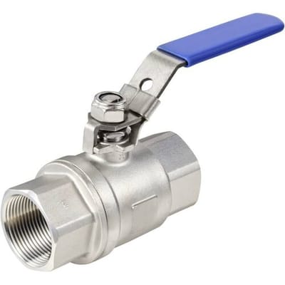 TRU COMPONENTS TC-2PC-DN32-316 TC-12770360 Standaard kogelkraan Schroefdraad (binnen): G1 1/4 64 bar (max) 1 stuk(s)