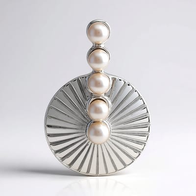 Cavill - Zilveren Hanger - 925 Sterling Zilver - Zilveren Zoetwater Kweekparel (2,8-3 mm) - Monosono Collectie - Elegante Parelhanger Dames