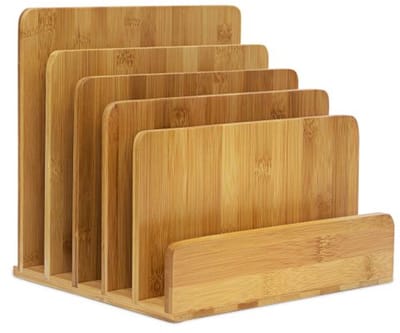 Doodadeals® - Brievenhouder – Posthouder – Brievenstandaard – 23 x 24,5 x 20,5 cm – 5 vakken – Hout