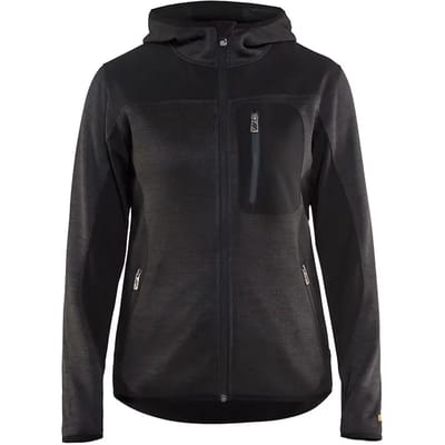 Blaklader Blåkläder 4931 Dames Vest met Softshell Donkergrijs/Zwart M