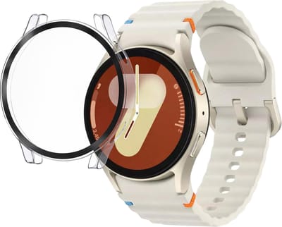 Hoesje voor Samsung Galaxy Watch 7 (40mm) - Harde beschermhoes transparant scherm gehard glas