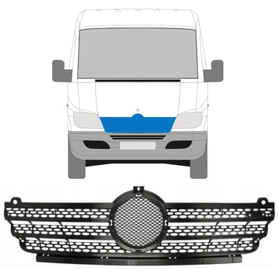 Grill voor Mercedes Sprinter 1995-2006