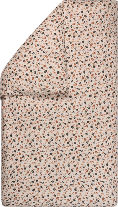 BINK Bedding Dekbedovertrek Leopard 100 x 135 cm exclusief sloop - luipaard - leopardprint - dierenprint - ledikant - campingbedje - baby - peuter - bruin - caramel - beige - ecru