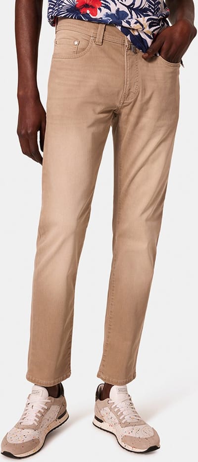 Pierre Cardin Broek Lyon Future Flex Beige - Maat W 34 - L 34 - Heren - Five-pocket broek