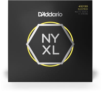 D'Addario NYXL45130MS Multi-Scale Bassnaren 5-Snarig (45-130) Regular Light