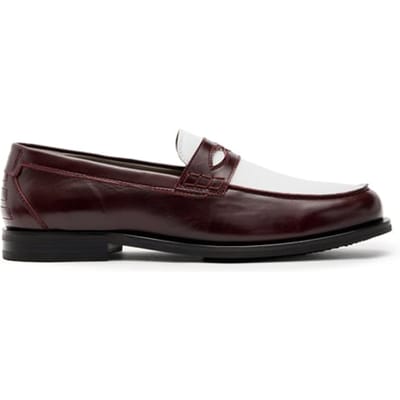 AllSaints Harmon Loafer Winehous Red/white Maat: 45 | Instappers Outlet | Heren | Wit